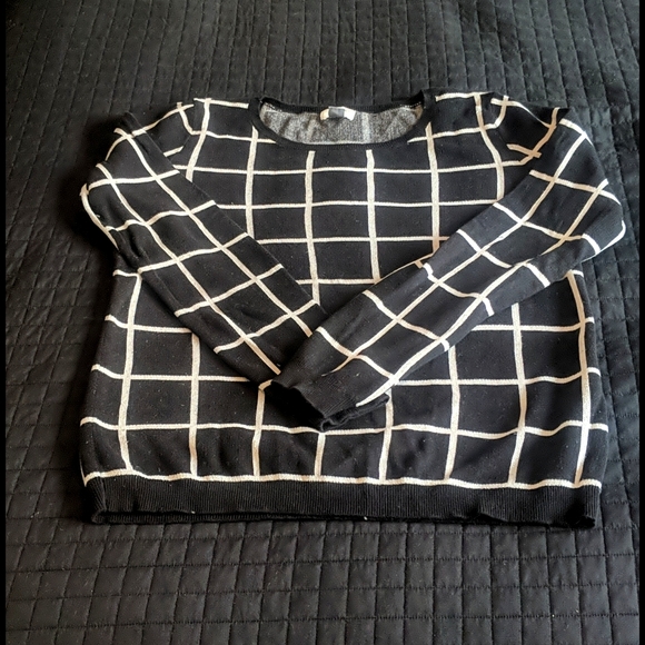 Grid print sweater - Picture 1 of 2